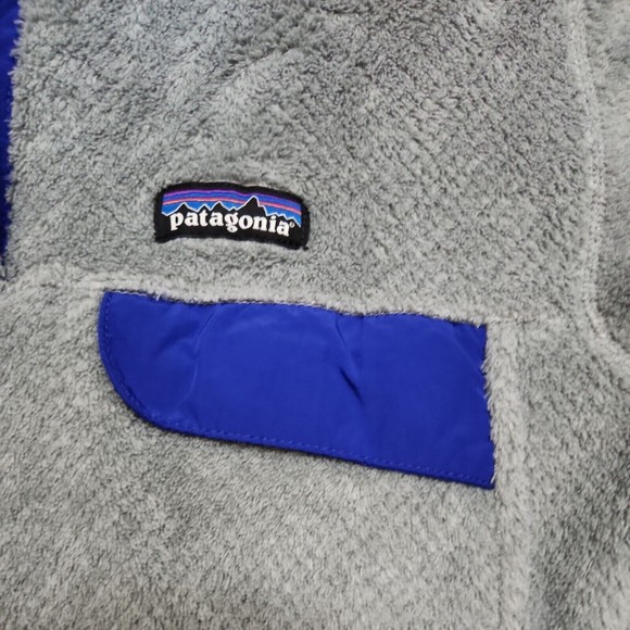 Patagonia Re-tool Snap-T Pullover Fleece Jacket Coat Womens M Gray - Picture 3 of 8